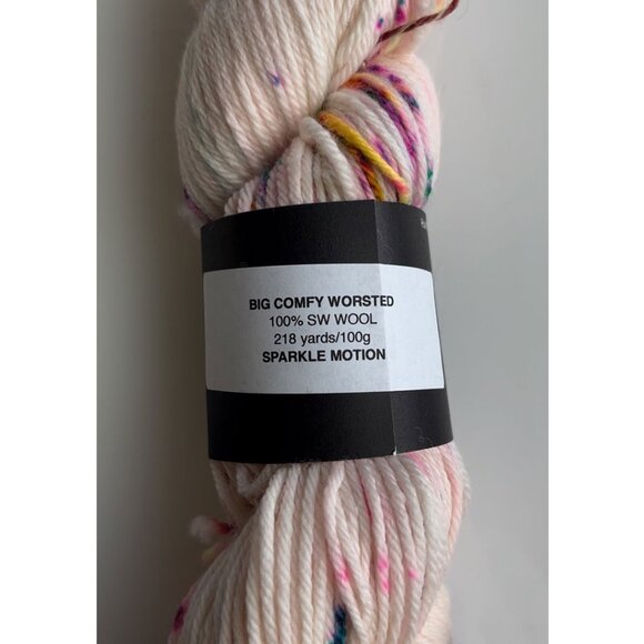 Indie Dyed Worsted Weight Yarn by Fiona Kay in Color Sparkle Motion - Picture 3 of 3